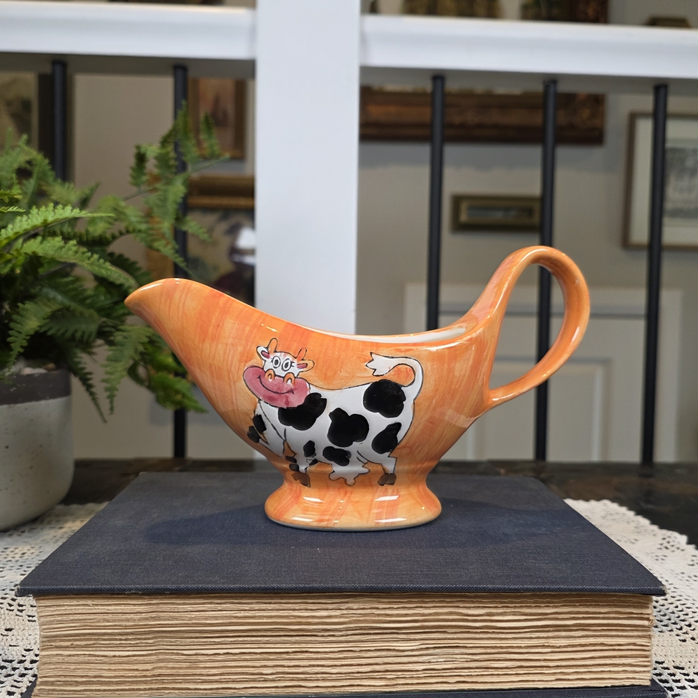 Sam’s Orange Ceramic Cow